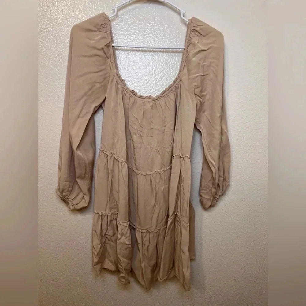 LELIS Long Sleeve Mini Dress